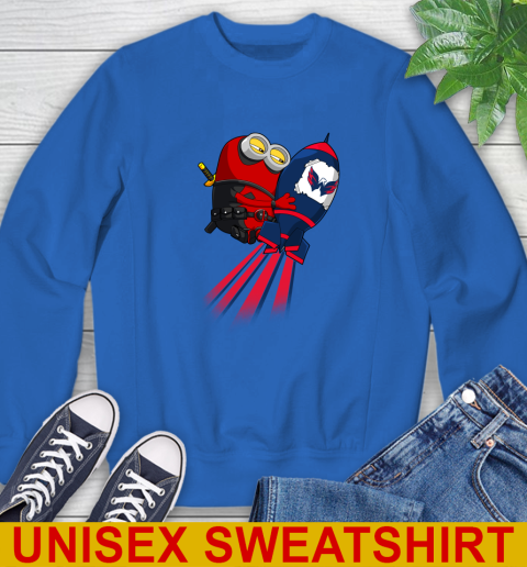NHL Hockey Washington Capitals Deadpool Minion Marvel Shirt Sweatshirt 11