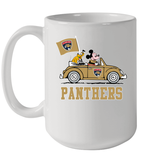 NHL Hockey Florida Panthers Pluto Mickey Driving Disney Shirt Ceramic Mug 15oz