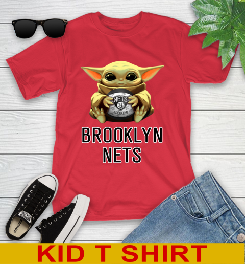 NBA Basketball Brooklyn Nets Star Wars Baby Yoda Shirt 110