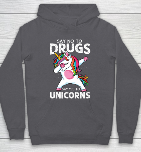 Say No To Drugs Say Yes To Unicorn Anti drug Red Ribbon Week Hoodie 4