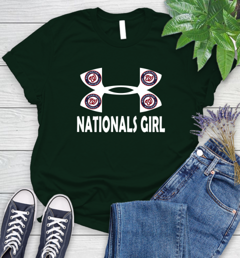 MLB Washington Nationals Under Armour Baseball Sports Women's T-Shirt 6