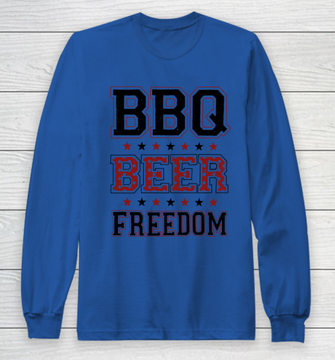 BBQ Beer Freedom Trump Fan Long Sleeve T-Shirt 9