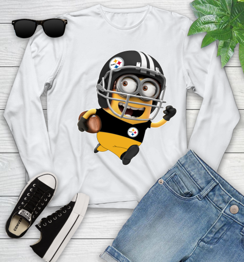 NFL Pittsburgh Steelers Minions Disney Football Sports Youth Long Sleeve