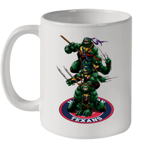 NFL Football Houston Texans Teenage Mutant Ninja Turtles Shirt Ceramic Mug 11oz