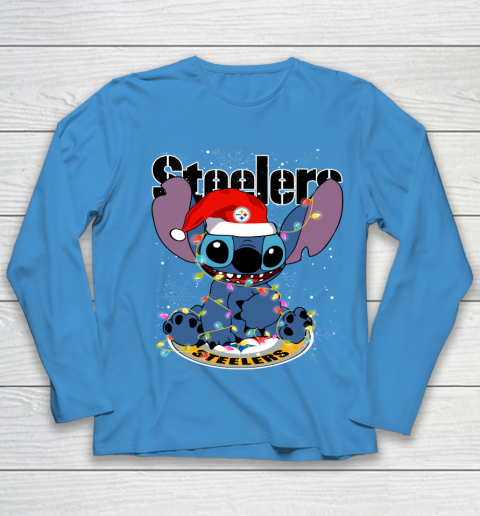 Pittsburgh Steelers NFL Football noel stitch Christmas Youth Long Sleeve 4