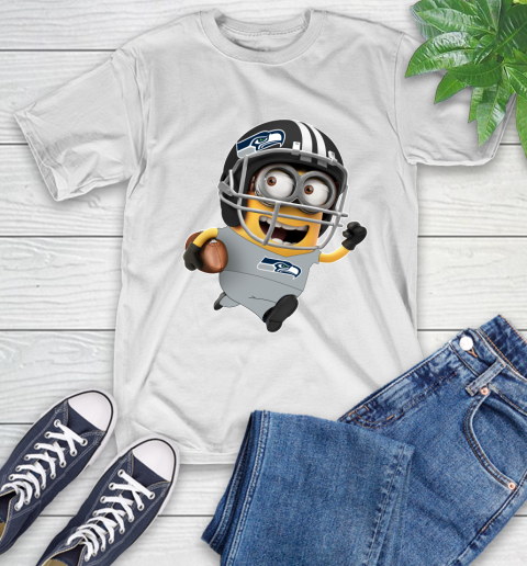 NFL Seattle Seahawks Minions Disney Football Sports T-Shirt