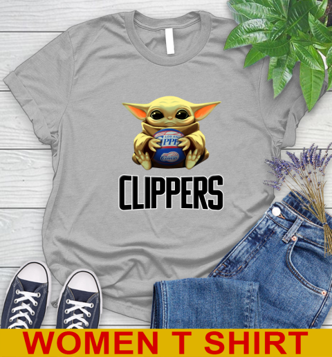 NBA Basketball LA Clippers Star Wars Baby Yoda Shirt 93
