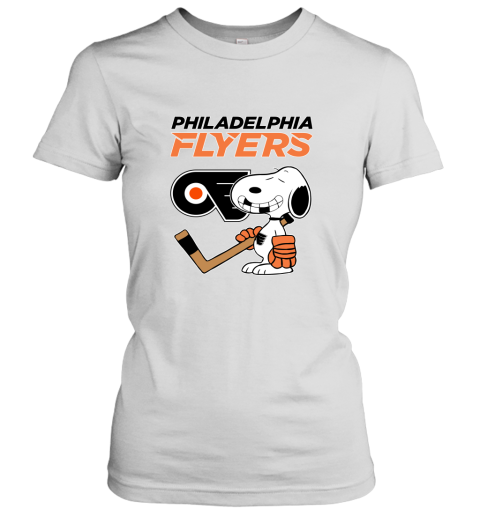 Philadelphia Flyers Ice Hockey Broken Teeth Snoopy NHL Women's T-Shirt