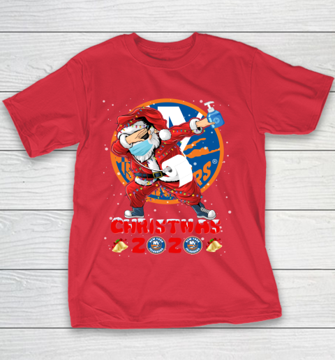 New York Islanders Funny Santa Claus Dabbing Christmas 2020 NHL Youth T-Shirt 7