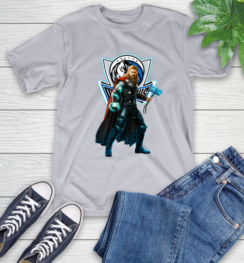 NBA Thor Avengers Endgame Basketball Dallas Mavericks T-Shirt 6