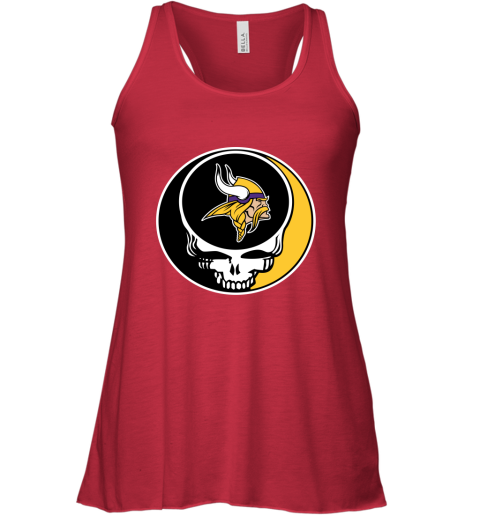 NFL Minnesota Vikings Grateful Dead Rock Band Football Sports Z8BzUXUyv3I flowy tank 32 95 151514 front red