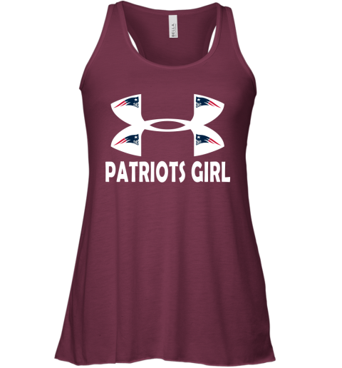 NFL New England Patriots Girl Under Armour Football Sports CUC67k756R3 flowy tank 32 95 151514 front maroon
