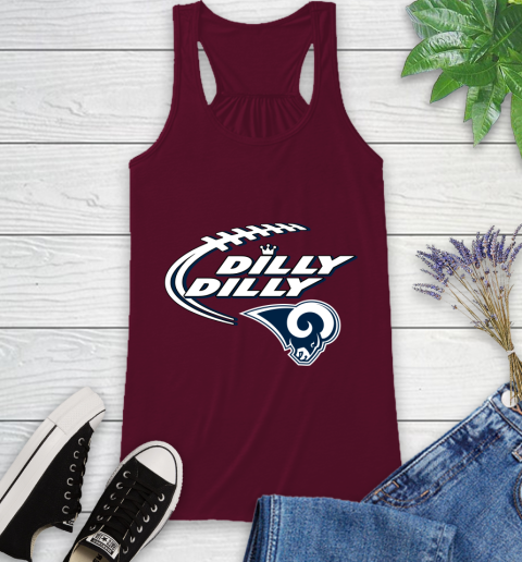 NFL Los Angeles Rams Dilly Dilly Football Sports Racerback Tank 3
