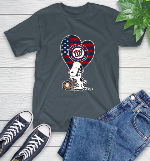 Washington Nationals MLB Baseball The Peanuts Movie Adorable Snoopy T-Shirt 9