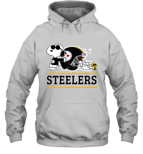The Pittsburg Steelers Joe Cool And Woodstock Snoopy Mashup Hoodie