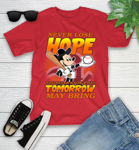 Chicago White Sox MLB Baseball Mickey Disney Never Lose Hope Youth T-Shirt 13