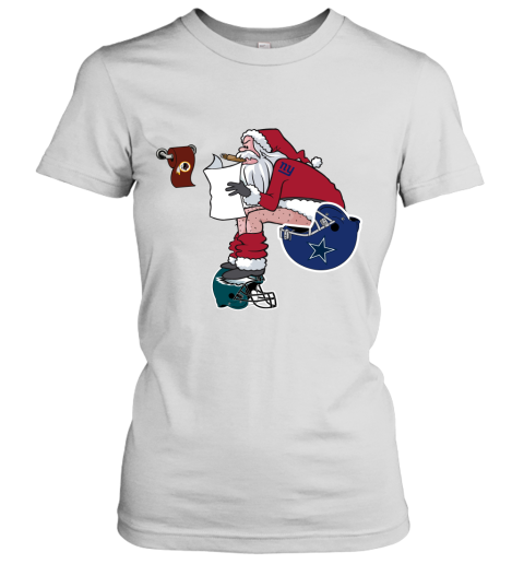 Santa Claus New York Giants Shit On Other Teams Christmas Women's T-Shirt