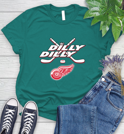 NHL Detroit Red Wings Dilly Dilly Hockey Sports Women's T-Shirt 12