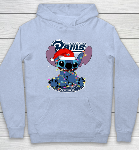Los Angeles Rams NFL Football noel stitch Christmas Hoodie 5