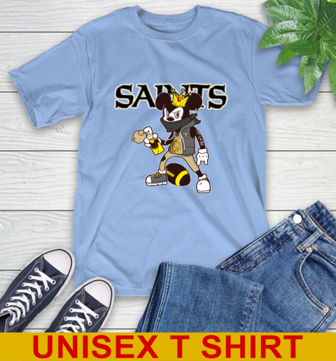 New Orleans Saints NFL Football Mickey Peace Sign Sports T-Shirt 11