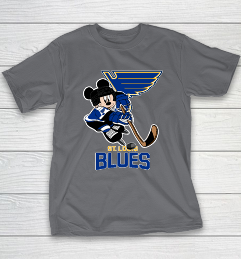 NHL St.Louis Blues Mickey Mouse Disney Hockey Youth T-Shirt 5