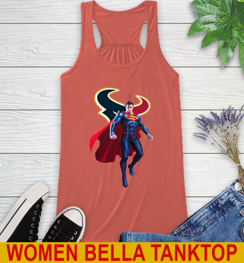 NFL Superman DC Sports Football Houston Texans Racerback Tank 4