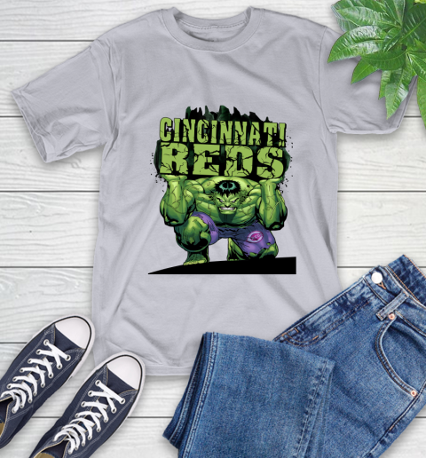 Cincinnati Reds MLB Baseball Incredible Hulk Marvel Avengers Sports T-Shirt 6