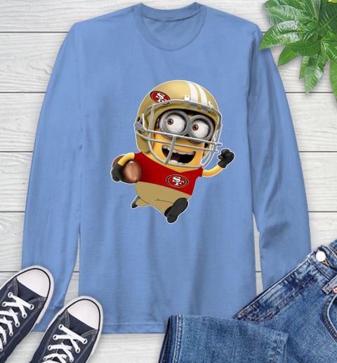 NFL San Francisco 49ers Minions Disney Football Sports Long Sleeve T-Shirt 11