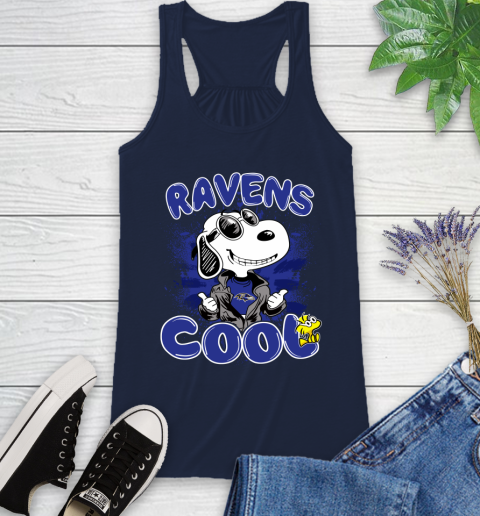 NFL Football Baltimore Ravens Cool Snoopy Shirt Racerback Tank 8