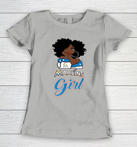 Miami Marlinss Girl MLB Women's T-Shirt 11
