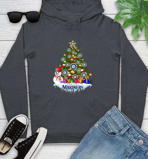 Seattle Mariners Merry Christmas MLB Baseball Sports Youth Hoodie 8