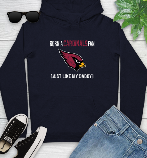 NFL Arizona Cardinals Football Loyal Fan Just Like My Daddy Shirt Youth Hoodie 3