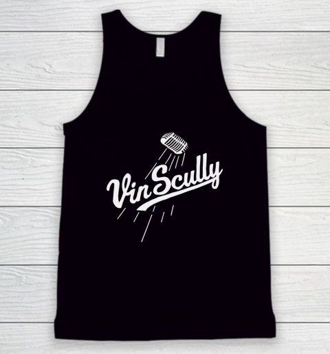 Vin Scully Microphone Tank Top