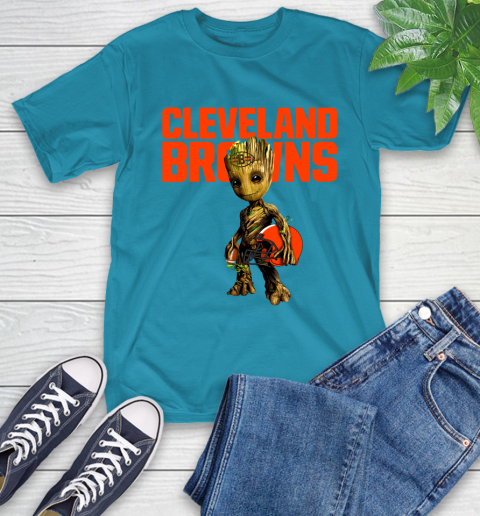 Cleveland Browns NFL Football Groot Marvel Guardians Of The Galaxy T-Shirt 8