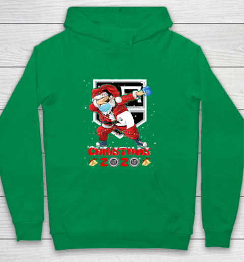 Los Angeles Kings Funny Santa Claus Dabbing Christmas 2020 NHL Youth Hoodie 4
