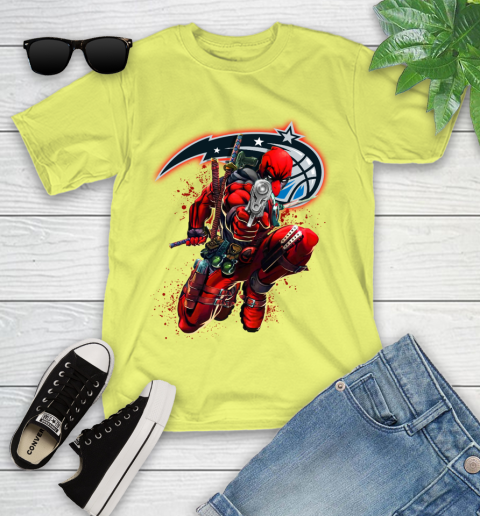 NBA Deadpool Marvel Comics Sports Basketball Orlando Magic Youth T-Shirt 8
