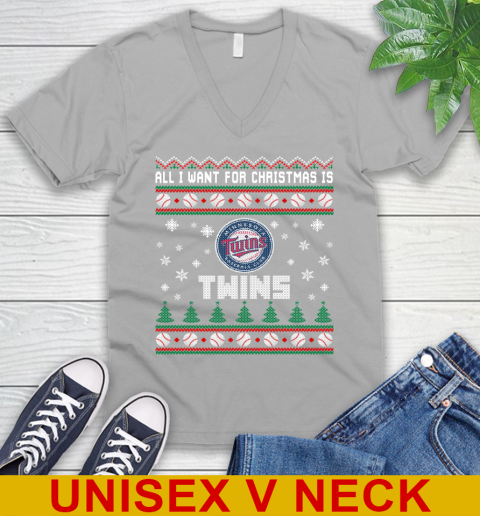 MLB All I Want For Christmas Is Minnesota Twins Baseball Sports 49