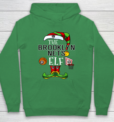 Brooklyn Nets Christmas ELF Funny NBA Hoodie 5