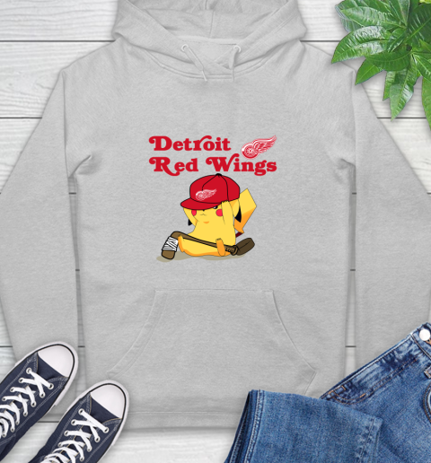 NHL Pikachu Hockey Sports Detroit Red Wings Hoodie 6
