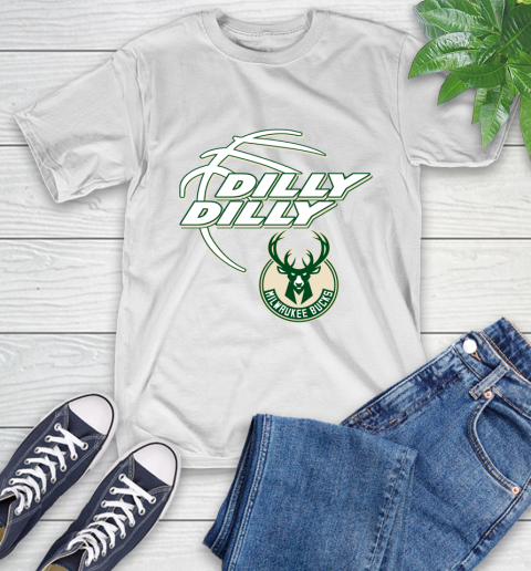 NBA Milwaukee Bucks Dilly Dilly Basketball Sports T-Shirt