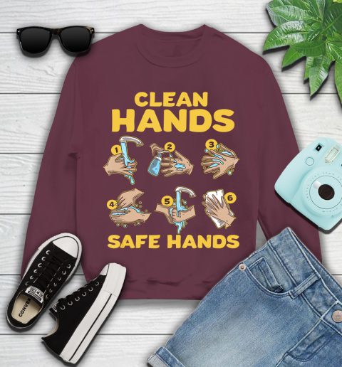 Nurse Shirt Washing Clean Hands Safe Hand Hygiene Wash Save T Shirt Youth Sweatshirt 3