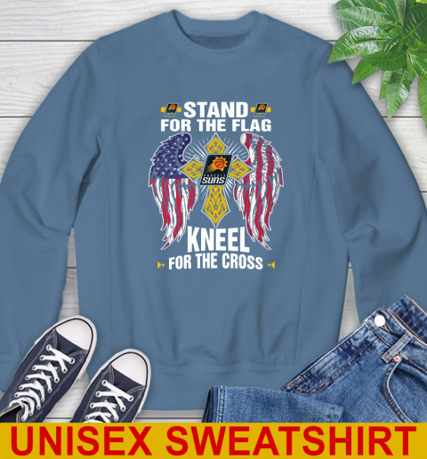 NBA Basketball Phoenix Suns Stand For Flag Kneel For The Cross Shirt Sweatshirt 10