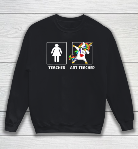 Art Teacher Unicorn Dabbing Funny T Shirt Gifts Dab Dabs Sweatshirt