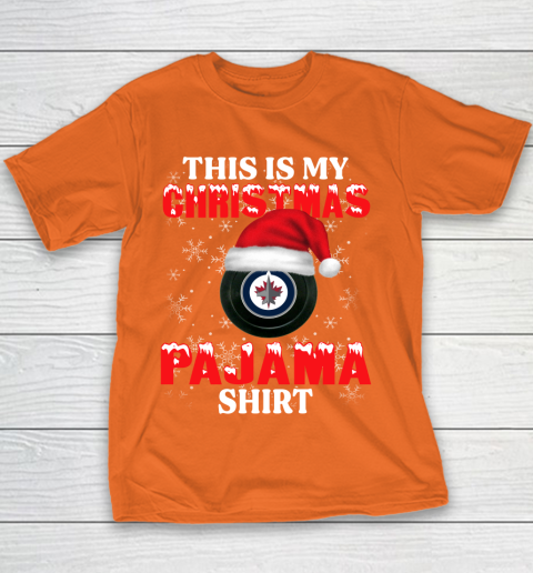 Winnipeg Jets This Is My Christmas Pajama Shirt NHL Youth T-Shirt 4