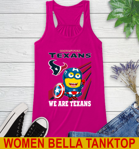 NFL Football Houston Texans Captain America Marvel Avengers Minion Shirt Racerback Tank 6