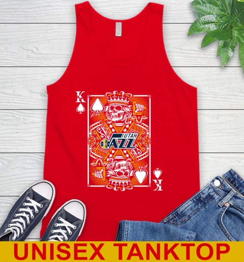 Utah Jazz NBA Basketball The King Of Spades Death Cards Shirt Tank Top 5