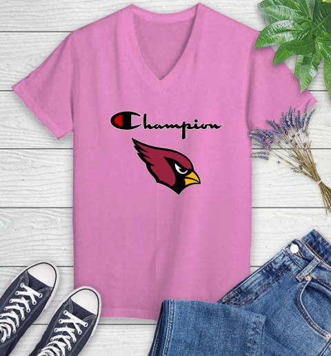 NFL Football Arizona Cardinals Champion Shirt Women's V-Neck T-Shirt 10