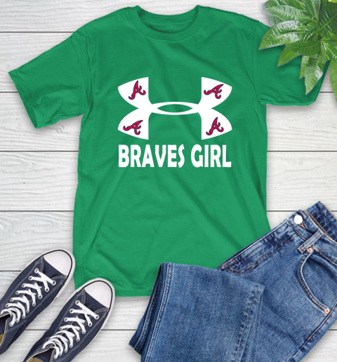 MLB Atlanta Braves Under Armour Baseball Sports T-Shirt 7