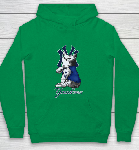 MLB Baseball My Cat Loves New York Yankees Youth Hoodie 4