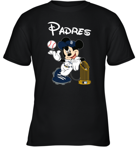 San Diego Padres Mickey Taking The Trophy Mlb 2019 Youth T-Shirt